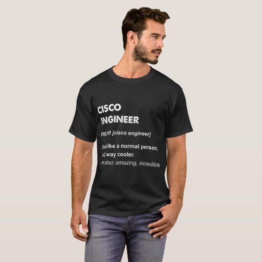 Cisco-engineer T-shirt (Voorkant volledig)