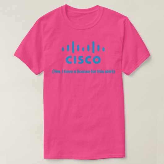 Cisco-licentie T-shirt (Design voorkant)