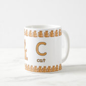 CisforCat–FunAlphabetCupDesign Koffiemok (Voorkant rechts)