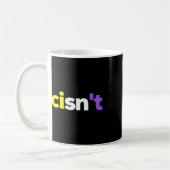 Cisnt Non-binary LGBTQ Pride, Enby Cadeau _ Nonbi Koffiemok (Links)