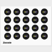 Cisnt Non-binary LGBTQ Pride, Enby Cadeau _ Nonbi Ronde Sticker (Vel)