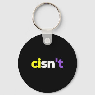 Cisnt Non-binary LGBTQ Pride, Enby Cadeau _ Nonbi Sleutelhanger
