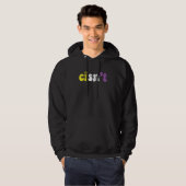 Cisn't Nonbinary Pride Non Binary Flag Cisgender P Hoodie (Voorkant volledig)