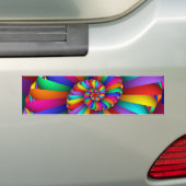 Cissoïde van Diocles Abstracte Fele Fractale Kunst Bumpersticker (Op auto)