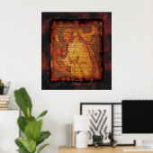 Cistercian Monk & Sacred Music Religieuze Art Prin Poster (Thuiskantoor)