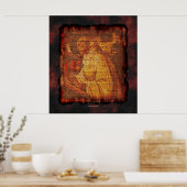 Cistercian Monk & Sacred Music Religieuze Art Prin Poster (Keuken)