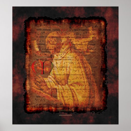 Cistercian Monk & Sacred Music Religieuze Art Prin Poster (Voorkant)