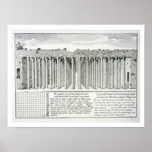 Cistern onder het hippodrome, Constantinopel, Tu Poster (Voorkant)