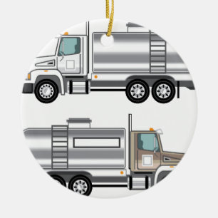 Cistern Truck Liquid Cargo Keramisch Ornament