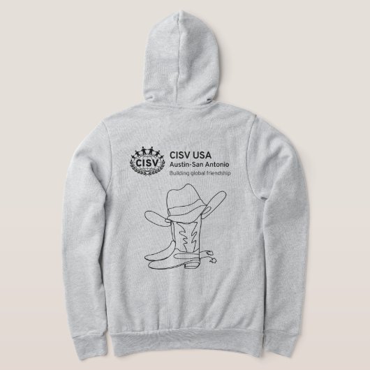 CISV Austin ATX Woman's Hoodie (Laag Achter)