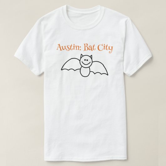 CISV Austin Bat City Mannen T-Shirt (Design voorkant)