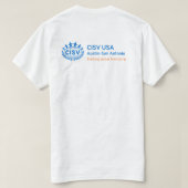 CISV Austin Bat City Mannen T-Shirt (Design achterkant)