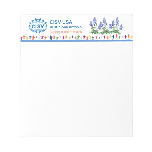CISV Austin Bluebonnet Notitieblok (Voorkant)