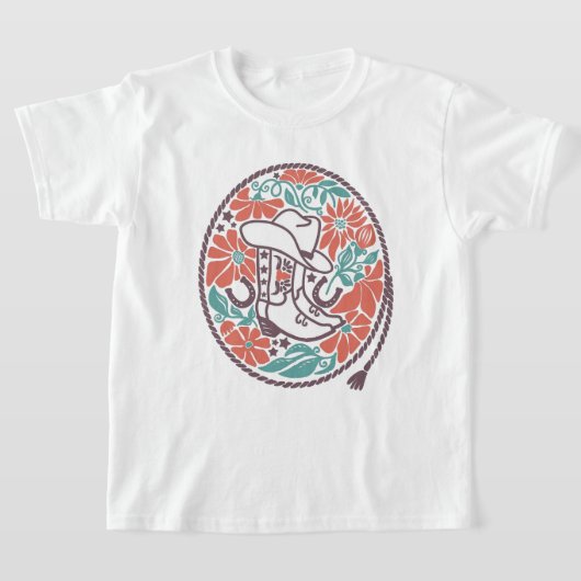 CISV Austin Cowboy Pet, Boots Boy's T-shirt (Laagn)