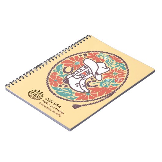 CISV Austin Cowboy Pet en laarzen Notitieboek (Linkerzijde)