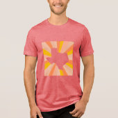 CISV Austin Decorative Cattle Skull Mannen Tri-Blend Shirt (Voorkant)