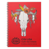 CISV Austin Decorative Cattle Skull Notitieboek (Voorkant)