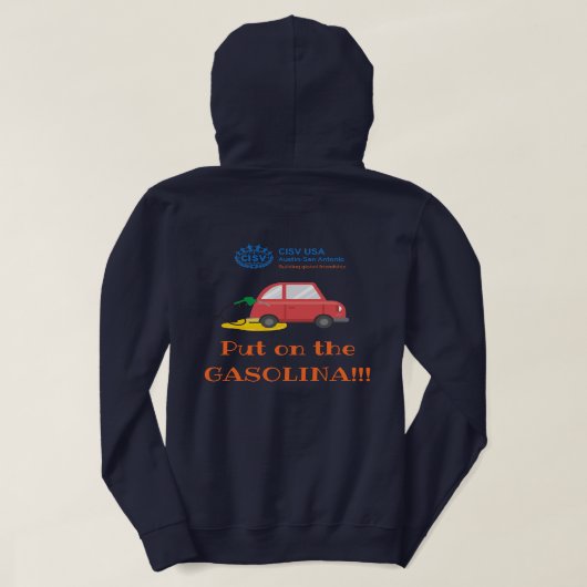 CISV Austin "Gasolina" Energizer Dames Hoodie (Design achterkant)