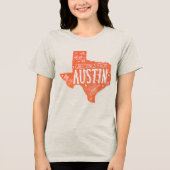 CISV Austin Groeten Vrouwen Tri-Blend Shirt (Voorkant)