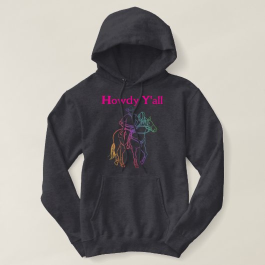 CISV Austin Howdy Cowboy Dames Hoodie (Design voorkant)