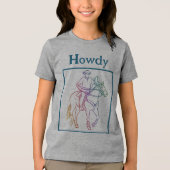 CISV Austin Howdy Cowboy Kind Tri-Blend Shirt (Voorkant)