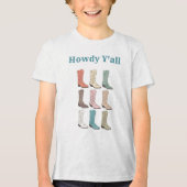 CISV Austin Howdy Kinderen (jongens/meisjes) Tri-Blend Shirt (Voorkant)