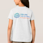 CISV Austin Howdy Kinderen (jongens/meisjes) Tri-Blend Shirt (Achterkant)