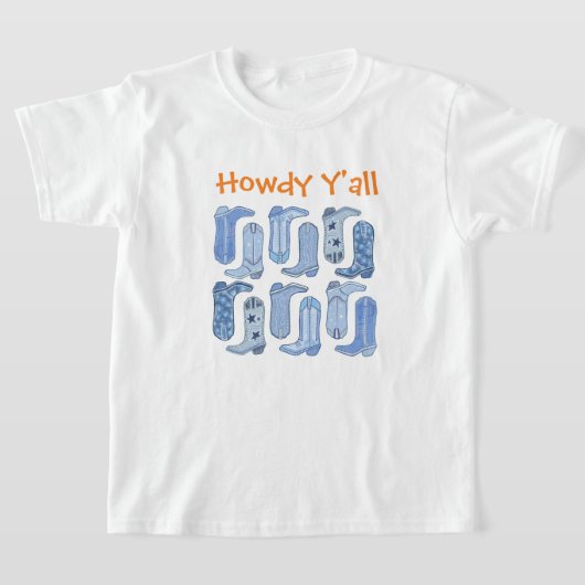 CISV Austin Howdy Y'all Boy's T-shirt (Laagn)