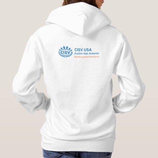 CISV Austin Howdy Y'all Dames Pullover Hoodie (Achterkant)