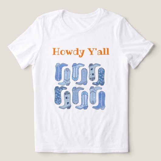 CISV Austin Howdy Y'all Dames Tri-Blend Shirt (Design voorkant)