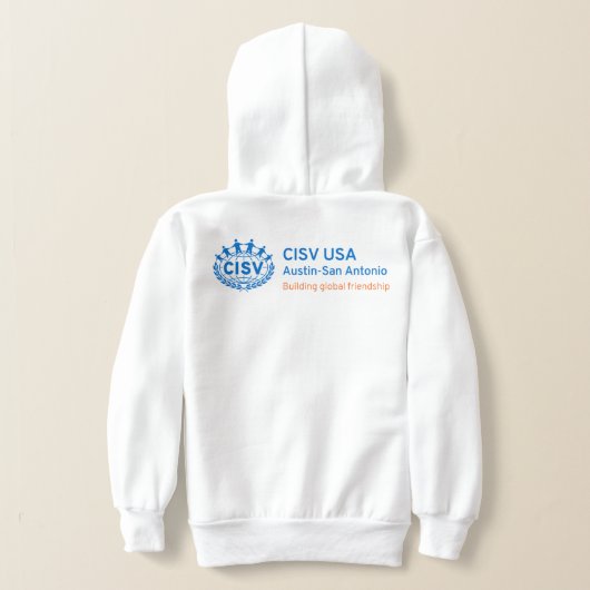 CISV Austin Howdy Y'all Girl's Pullover Hoodie (Laag Achter)