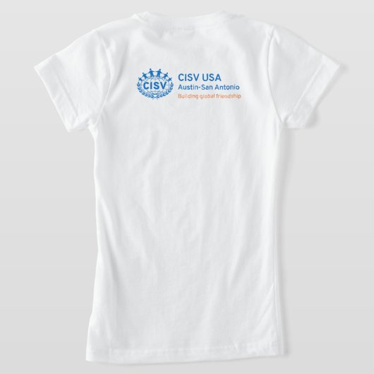 CISV Austin Howdy Y'all Girl's T-shirt (Laag Achter)