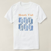 CISV Austin Howdy Y'all Mannen T-shirt (Design voorkant)