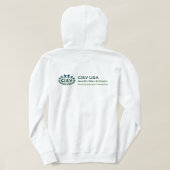 CISV Austin: "Ik hou zoveel van CISV." Dames Hoodie (Design achterkant)