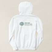 CISV Austin: "Ik hou zoveel van CISV." Heren Hoodie (Design achterkant)