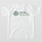 CISV Austin: "Ik hou zoveel van CISV." Jongen T-shirt (Laag Achter)