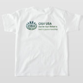 CISV Austin: "Ik hou zoveel van CISV." Meisje T-shirt (Laag Achter)