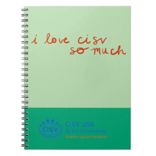 CISV Austin: "Ik hou zoveel van CISV." Notitieboek
