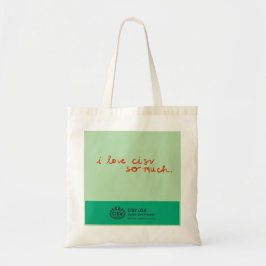 CISV Austin "Ik hou zoveel van CISV" Tote Bag