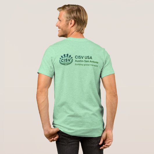 CISV Austin: "Ik hou zoveel van CISV." Tri-Blend Shirt (Voorkant)