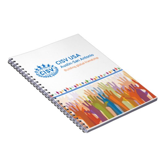 CISV Austin Logo Notitieboek (Rechterzijde)