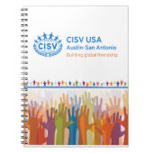 CISV Austin Logo Notitieboek (Voorkant)