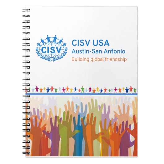 CISV Austin Logo Notitieboek (Voorkant)
