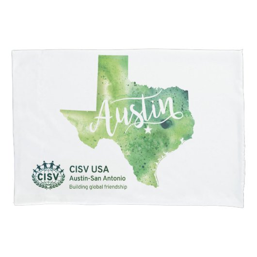 CISV Austin Milieu / Duurzaamheid Kussensloop (Voorkant)