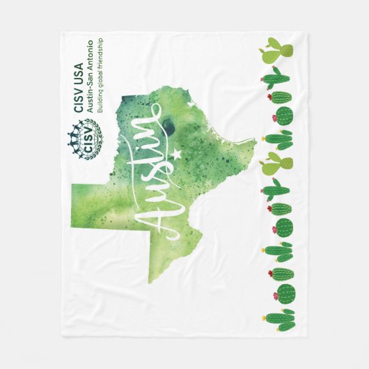 CISV Austin Milieugroen Grote Deken (Voorkant)