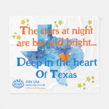 CISV Austin Sterren Bij Nacht Grote Deken