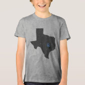 CISV Austin Texas Cowboy Kinderen Tri-Blend Shirt (Voorkant)
