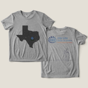 CISV Austin Texas Cowboy Kinderen Tri-Blend Shirt
