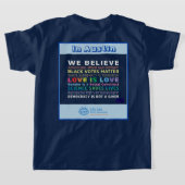 CISV Austin voor Peace Boy's T-shirt (Laag Achter)