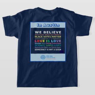 CISV Austin voor Peace Boy's T-shirt